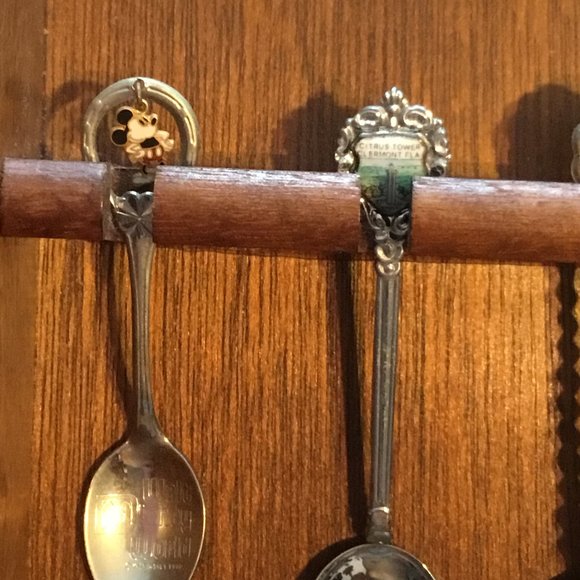 Accents Vintage Wooden Souvenir Spoon Rack W 6 Spoons Poshmark
